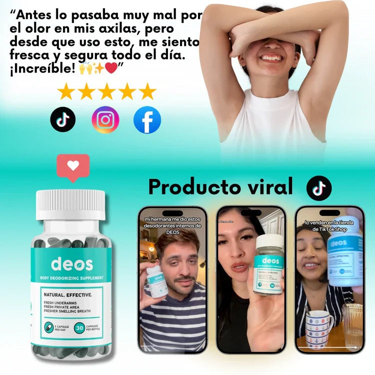 DEOS – Frescura total OFERTA 2X1 (60 capsulas)